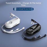 Câble de chargeur de téléphone portable rétractable Paifanxing Lightning/Micro USB Type-C multifonction un-vers-trois compatible avec les câbles