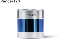 Pandar128 Hesai, portée de 200 m, champ de vision à 360°, LiDAR haute densité, scanner laser 3D, solution de perception pour voitures autonomes, cartographie urbaine, R&D