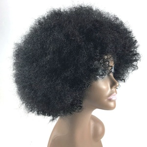 Perruques pour femmes africaines Perruques synthétiques courtes et bouclées Perruques gonflables de qualité supérieure pour cosplay et usage quotidien - Product Image 5