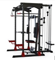 Equipo de Gimnasio en Casa, Estación Multifuncional, Máquina de Poleas, Entrenador Funcional, Máquina Smith, Rack Universal