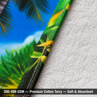 High Quality Thick Towel 100% Cotton Beach Bath Towels Soft Pool Towel Custom Designer Pattern Reactive Printed logo Towel