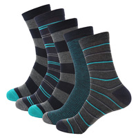 Chaussettes habillées pour hommes de haute qualité en coton, motifs classiques, à pois et rayées, chaussettes de travail