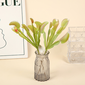 Suculentas Artificiales, Bonsái, Trampa de Moscas de Venus Falsa, Decoración de Jardín, Gazebo de Gran Tamaño, Macetas de Suculentas en Miniatura para Exteriores - Product Image 5