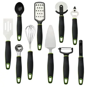 Koken Roestvrij Staal Keuken Gadget Tool Set 10Pcs Keuken Gebruiksvoorwerp Set Keuken Accessoires Set