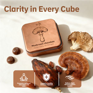 Le supplément fonctionnel de champignon de chocolat de champignon contient la <span class=keywords><strong>concentration</strong></span> d'énergie de crinière de lion de Reishi Cognition et humeur | Végétarien - Product Image 3