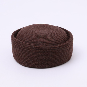 Chapeau de pêcheur élégant en paille pour <span class=keywords><strong>femme</strong></span>, idéal pour les voyages et le shopping, style vintage, en feutre <span class=keywords><strong>tricot</strong></span>é rond, casquette <span class=keywords><strong>beret</strong></span> tendance - Product Image 6