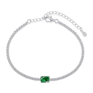 Dylam Top End 925 Sterling Silver Rhodium 18K Gold Plated Diamond 5A Cubic Zirconia Tennis <b>Bracelet</b> - Product Image 1