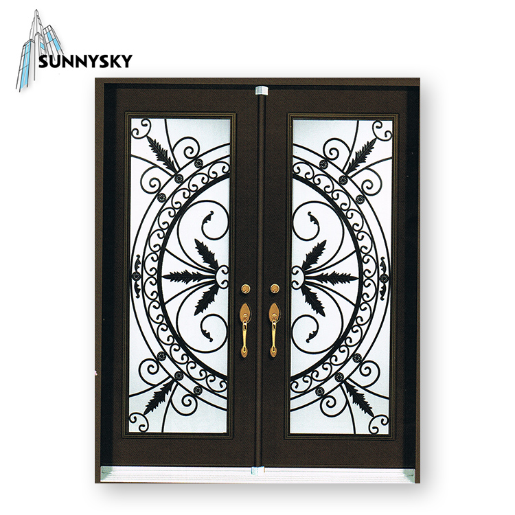 High-End luxury wrought iron door designs price for home