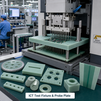 Pièces usinées CNC personnalisées en G10 FR4 Garolite, feuille d'isolation en fibre de verre époxy, fraisage, perçage, découpe