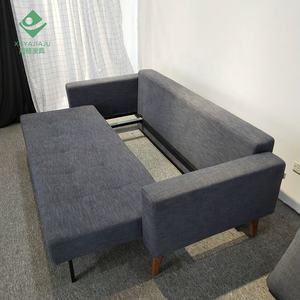 Sofá de tela de lino Gary <span class=keywords><strong>Cama</strong></span> Sofá <span class=keywords><strong>cama</strong></span> de tamaño completo Futón convertible para espacios pequeños - Product Image 3