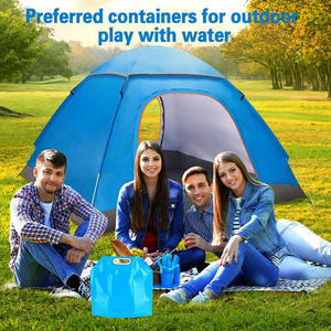Sans fuite <span class=keywords><strong>Camping</strong></span> Pliable 5L 10L Jerry Can Pliable Portable En Plastique PE Sac De Rangement Conteneur Réservoir D'eau avec Robinet - Product Image 4