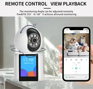 Icsee 3mp Smart Wifi Baby Monitor Camera With 2.8 Inch Screen Video Calling Intercom ICsee VIDEO CALLING SMART CCTV CAMERA