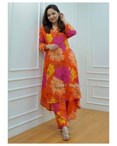 Nuova collezione con stampa in mussola <span class=keywords><strong>Kurti</strong></span> pantaloni da donna abbigliamento normale Pakistani <span class=keywords><strong>Kurti</strong></span> Set disponibile alla maggior quantità per il commercio all'ingrosso - Product Image 3