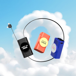 אופנה פופולרית קלאסי לוגו מותאם אישית פלסטיק 10000mah בנק כוח נייד טעינה מהיר מובנה בנקאית - Product Image 1