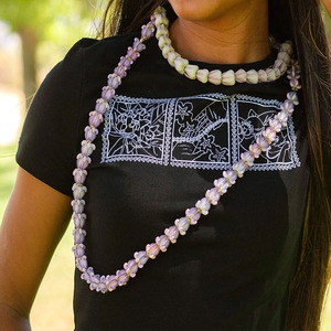Camiseta Corta de Algodón Orgánico de Alta Calidad con Estampado Bohemio Informal Personalizado con MOQ Bajo - Product Image 3
