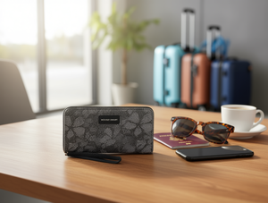 Portafoglio da Donna con Chiusura Singola, Grande, in Microfibra Sintetica, Borsa alla Moda - Product Image 2