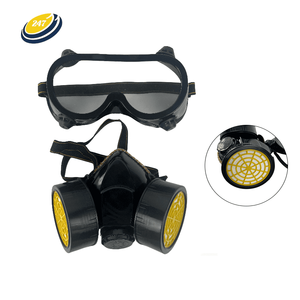 JY5012 <span class=keywords><strong>Masque</strong></span> filtrant à <span class=keywords><strong>peinture</strong></span> respirateur à double <span class=keywords><strong>cartouche</strong></span> Anti-gaz nocifs Anti-poussière <span class=keywords><strong>Masque</strong></span> à gaz chimique Mascarilla avec lunettes - Product Image 1