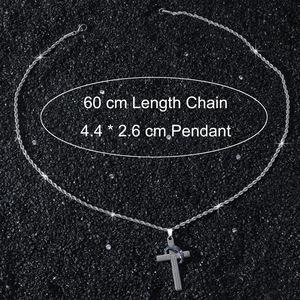 2026 Hot Selling Simple Popular Design <b>Cross</b> Pendant Necklace Hiphop Stainless Steel Men's Necklaces Fashion Jewelry Wholesale - Product Image 4