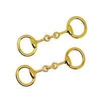 Boucle décorative en métal Horsebit 9 cm Or K pour sac à main, chaussures, chapeau, foulard en soie, chaîne, accessoires vestimentaires pour femmes