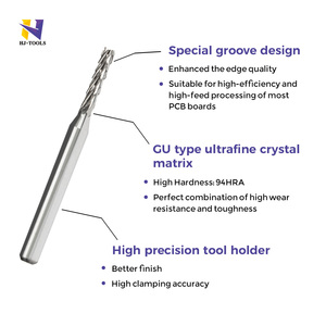 <span class=keywords><strong>Bit</strong></span> <span class=keywords><strong>Router</strong></span> PCB RCF 3.175 dengan 4 seruling dapat disesuaikan dukungan ODM & OEM untuk mesin Routing CNC - Product Image 4
