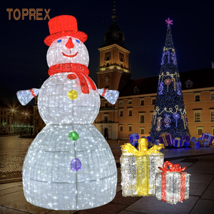 Toprex décor grande led Acrylique Motif Lumière lumineuse extérieure Noël 3d acrylique <span class=keywords><strong>bonhomme</strong></span> <span class=keywords><strong>de</strong></span> <span class=keywords><strong>neige</strong></span> ornements motif lumière - Product Image 3