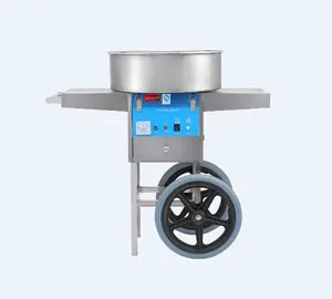 Commercial candy floss machine used cotton candy machine with cart