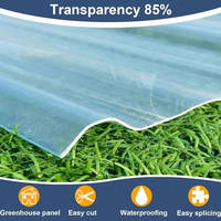 Moderne Hitzebeständige UV-geschützte Transparente Polycarbonat-Wellplatten für Gewächshäuser und Tageslichtanlagen