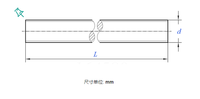 Stainless Steel Thread Rod 50mm Full Thread Stud Bolt Zinc Plated Black Oxide Heavy Industry Applications Building DIN