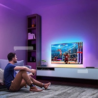 WITOP WTP-2.0 WiFi 4K 60Hz Smart TV con retroiluminación LED, tira de iluminación ambiental RGB direccionable sincronizada, conectividad USB/Tipo-C, IP20