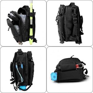 Muestra gratuita BSCI, bolsa de pesca impermeable personalizada para exteriores, bandolera de pesca, mochila para aparejos de pesca - Product Image 3