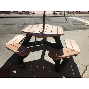 Cnsf <span class=keywords><strong>table</strong></span> de bar en bois pique-nique extérieur bon prix - Product Image 3