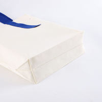 Sac fourre-tout en coton vierge portable, robuste, grande capacité, réutilisable, avec logo personnalisé, sac de courses en toile, vente en gros