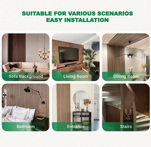 Tùy Chỉnh Trang Trí Tường Akupanel 3D Thiết Kế Nội Thất Polyester <span class=keywords><strong>Acoustic</strong></span> Tấm Bằng Gỗ Âm Thanh Cách Ly Slat <span class=keywords><strong>Acoustic</strong></span> Tường Bảng Điều Khiển - Product Image 5