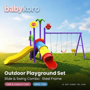 Equipo de Juegos Infantiles para Exteriores, Tobogán de Metal y Plástico, Juego de Columpios para Niños, para Jardín de Infancia, Escuela, <span class=keywords><strong>Parque</strong></span> Público - Product Image 1