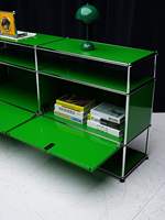 Meuble TV moderne de luxe en acier inoxydable, meuble TV flottant minimaliste, meuble bas de style moderne, rangement modulaire, buffet pour salon