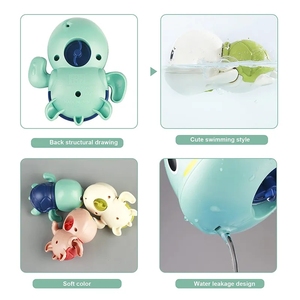 Simpática Tortuga Nadadora Juguetes de Baño Flotantes Juguetes de Bañera para Bebé Niño Pequeño Juguetes de Agua de Piscina - Product Image 4