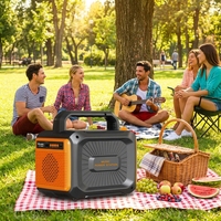 Station d'alimentation portable solaire 100W 76.8Wh pour ordinateur portable, avec haut-parleurs sans fil intégrés, radio FM et stockage d'énergie