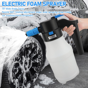 Nuevo pulverizador de espuma eléctrico de última tendencia para lavado de coches, lavadora de coches eléctrica recargable por USB, fabricación. - Product Image 5