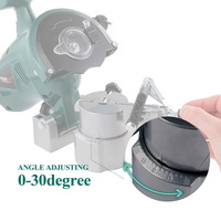 POSENPRO 250W Mini Affûteuse de Chaîne de Scie sans Fil DIY, Outil Électrique Portable à Batterie Lithium-ion 8400 tr/min