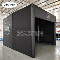 Tente de simulateur de golf commercial, cage de golf gonflable en PVC durable pour la maison et les studios de golf professionnels