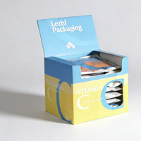 Boîte de présentation individuelle petite pour produits de santé (vitamines, enzymes) avec impression de marque, faible MOQ (100 pièces)