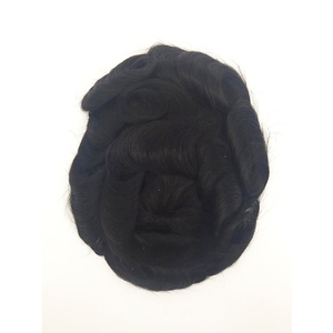 Yl <span class=keywords><strong>Uomini</strong></span> Parrucche Toupee Dei Capelli Umani Mono Merletto <span class=keywords><strong>con</strong></span> Npu Intorno Pizzo Sistemi - Product Image 2