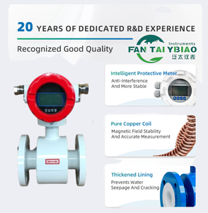 DN10-50 dn100mm độ chính xác cao Trung Quốc DN3-DN3000 RS485 IP68 sữa điện từ lưu lượng kế từ xa điện từ đo lưu lượng - Product Image 3