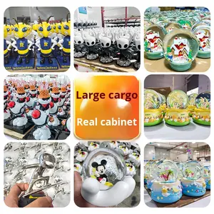 राल क्रिस्टल बॉल कस्टम संगीत बॉक्स सजावटी क्रिसमस बर्फ ग्लोब घूर्णन स्वचालित बर्फ शिल्प कार्टून पात्रों उपहार बॉक्स सेट - Product Image 2