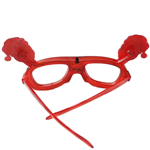 Nuovi Occhiali <span class=keywords><strong>di</strong></span> <span class=keywords><strong>Natale</strong></span> con Luce LED Lampeggiante, Montatura Rossa, Occhiali '<span class=keywords><strong>Buon</strong></span> <span class=keywords><strong>Natale</strong></span>' per Feste Notturne - Product Image 3