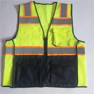 Chaleco de seguridad para hombre, chaleco de alta visibilidad con logotipo, chaleco reflectante negro, chaleco de seguridad reflectante de alta visibilidad - Product Image 1