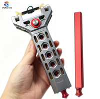 Slingshot puissant en alliage d'aluminium OEM ODM avec aimant et tige d'extension détachable pour le tir en extérieur et la chasse