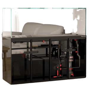 Filtre de fond pour <span class=keywords><strong>aquarium</strong></span> d'<span class=keywords><strong>aquarium</strong></span> d'intérieur, en verre ultra-clair, avec nervures intégrées, sans tuyau, couleur éclatante, diamant étoile, poisson arowana - Product Image 1