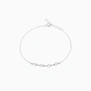 สร้อยข้อมือเงินแท้ 925 Azuris ประดับลูกปัดลายหินเรียงแบบ Hal-Stone ดีไซน์ตุรกี - Product Image 2