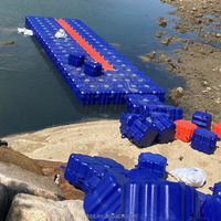 Pont flottant à connexion rapide, plateforme flottante résistante aux intempéries pour pont flottant portable et activités nautiques